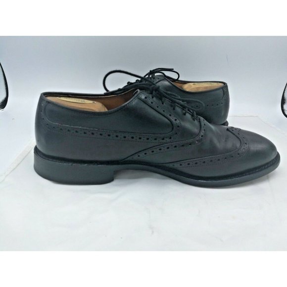 Allen Edmonds‎ Birmingham Black Leather Wingtip Brogue Oxford Shoes Men size 9 D main image 8
